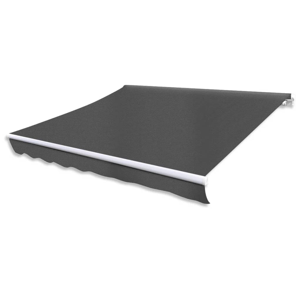 Foldbar markise manuell 300 cm antrasitt vidaXL