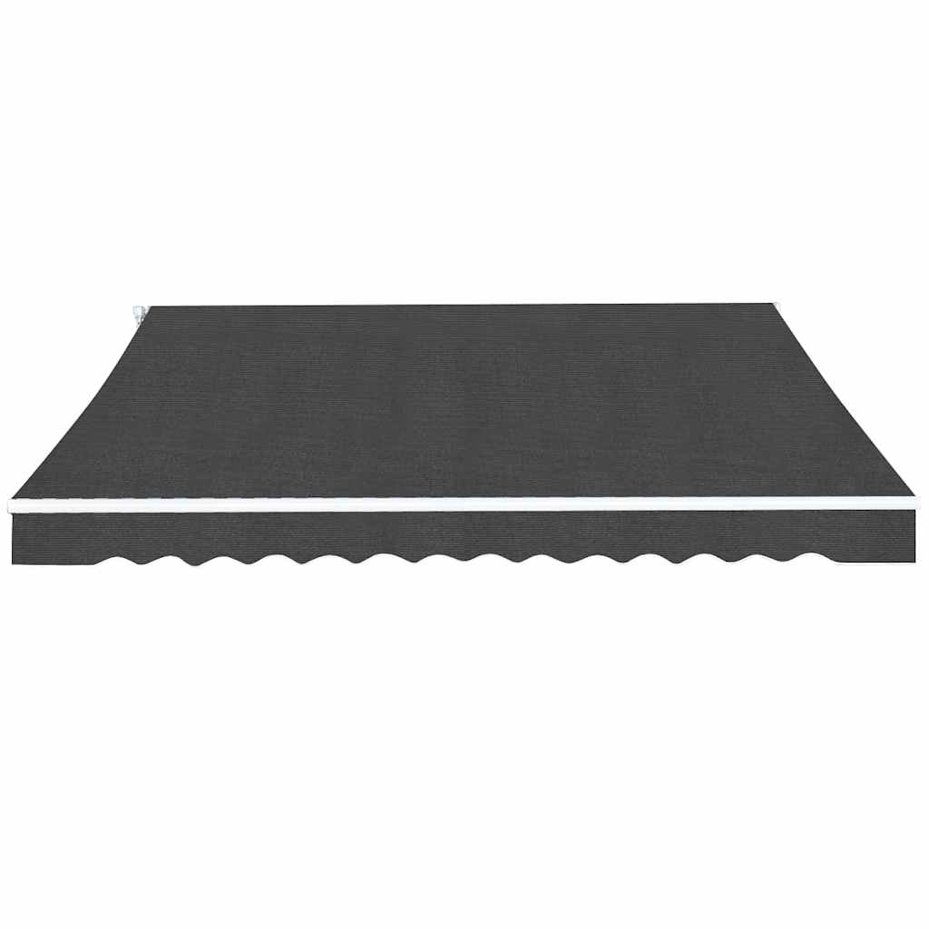 Foldbar markise manuell 350 cm antrasitt vidaXL