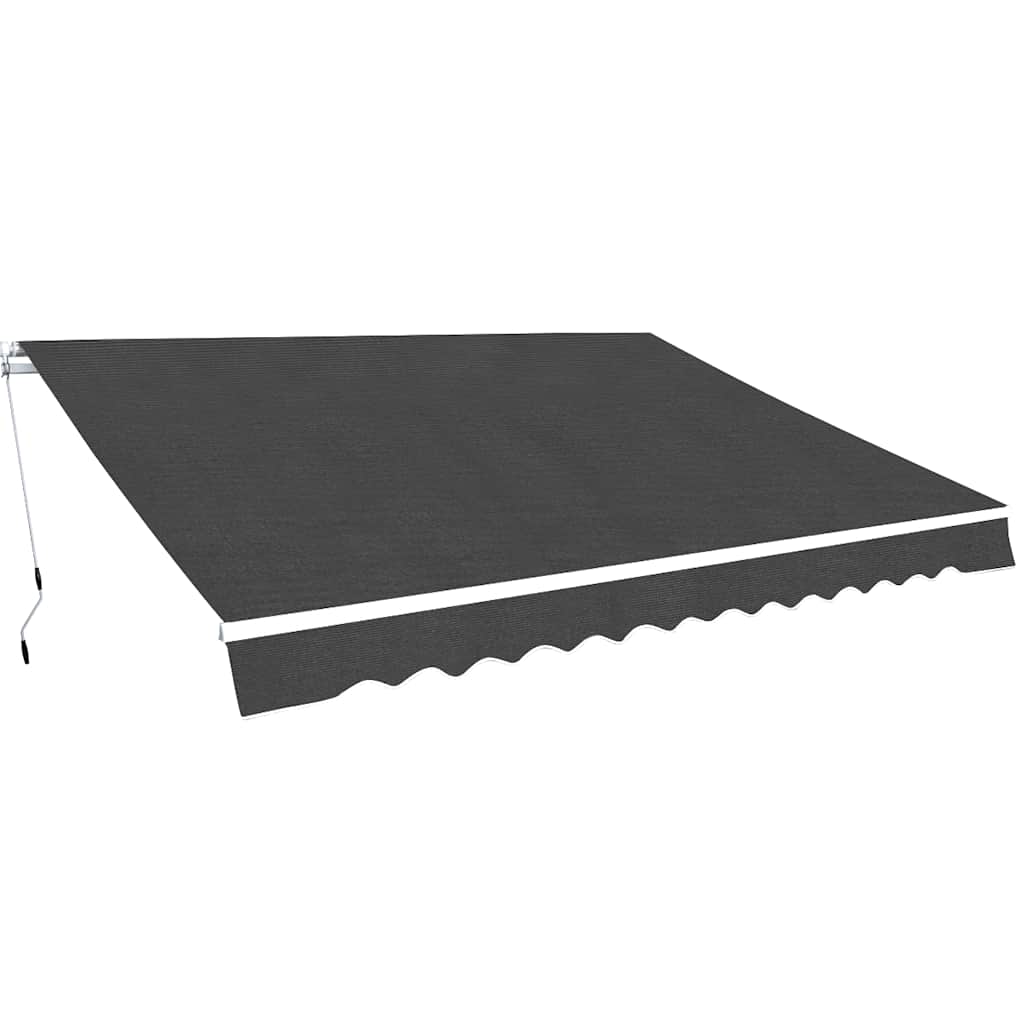 Foldbar markise manuell 500 cm antrasitt