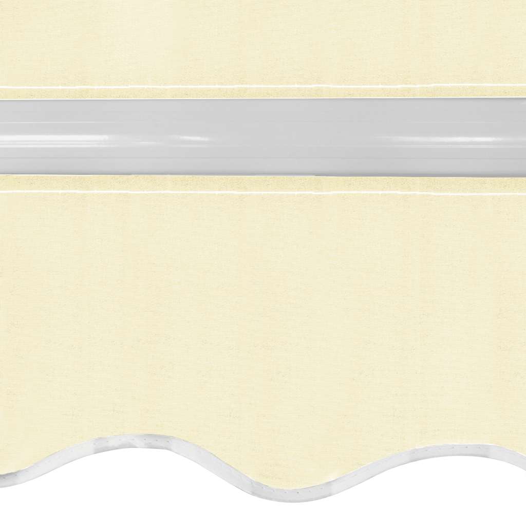 Foldbar markise manuell 400 cm kremhvit