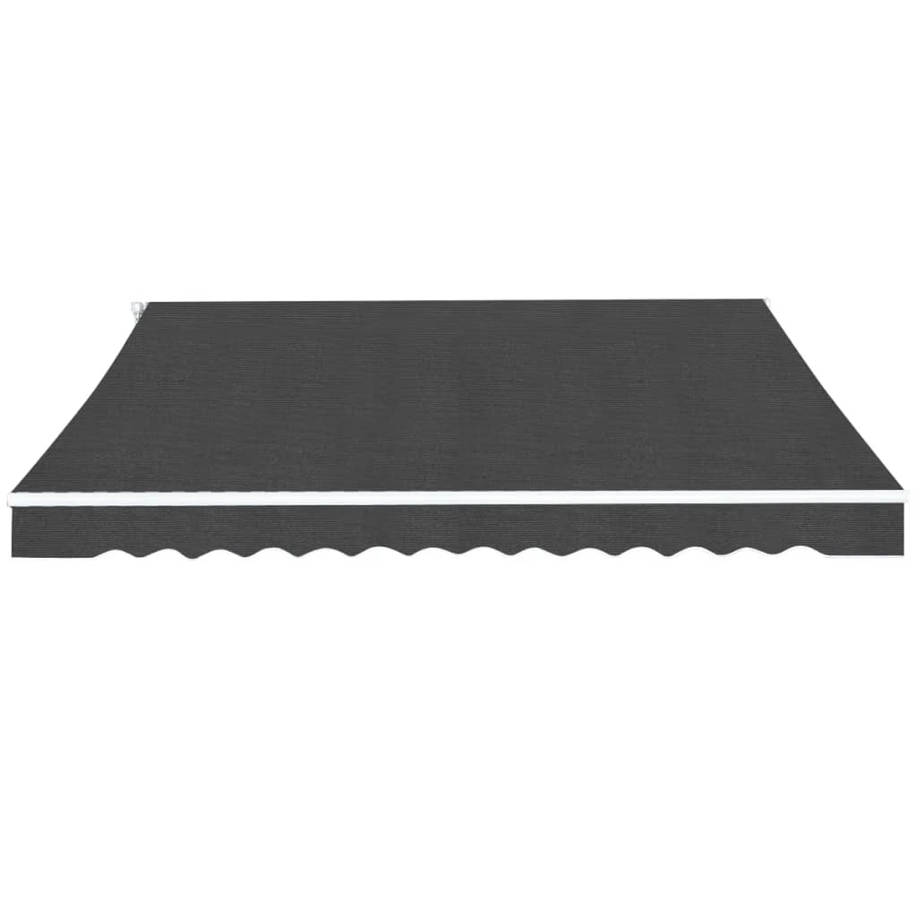 Foldbar markise manuell 400 cm antrasitt