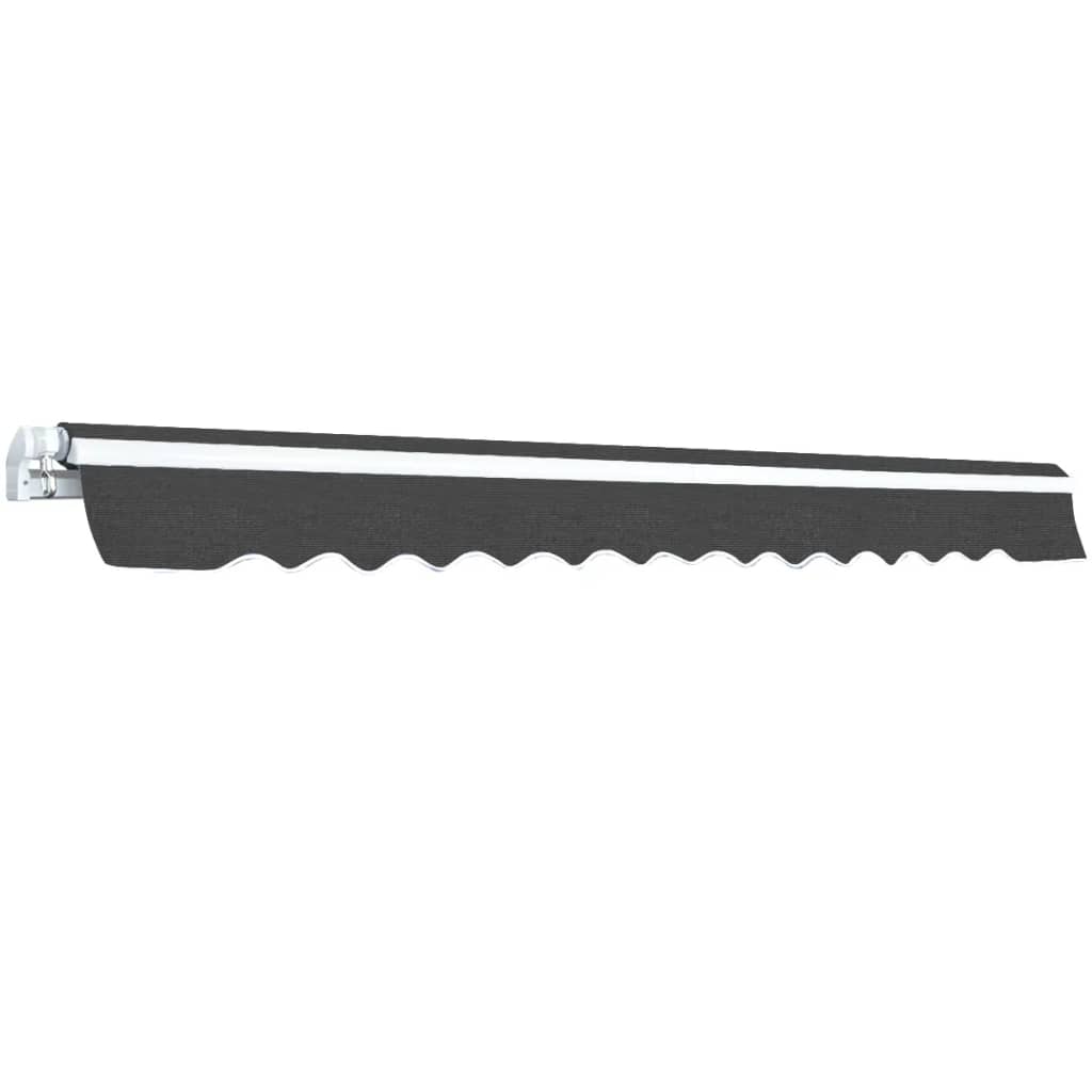 Foldbar markise manuell 400 cm antrasitt