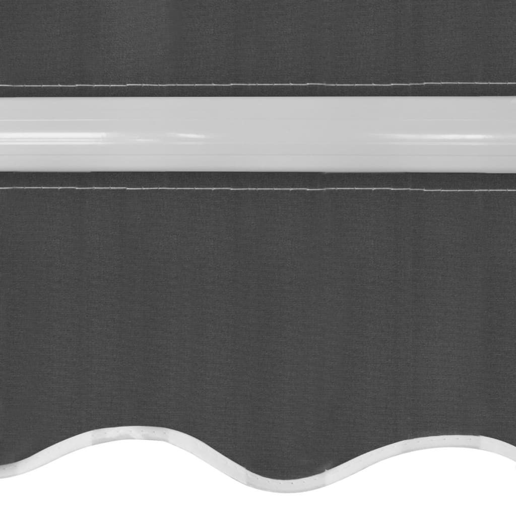 Foldbar markise manuell 400 cm antrasitt
