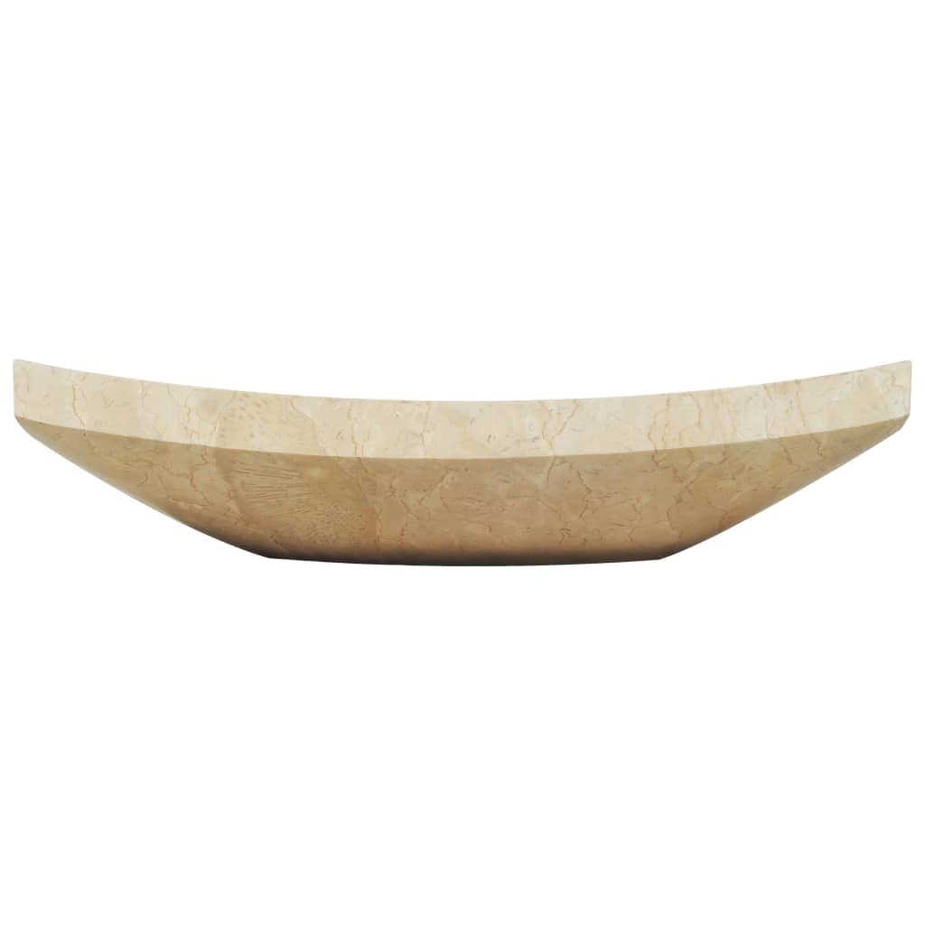 Vask 50x35x12 cm marmor krem