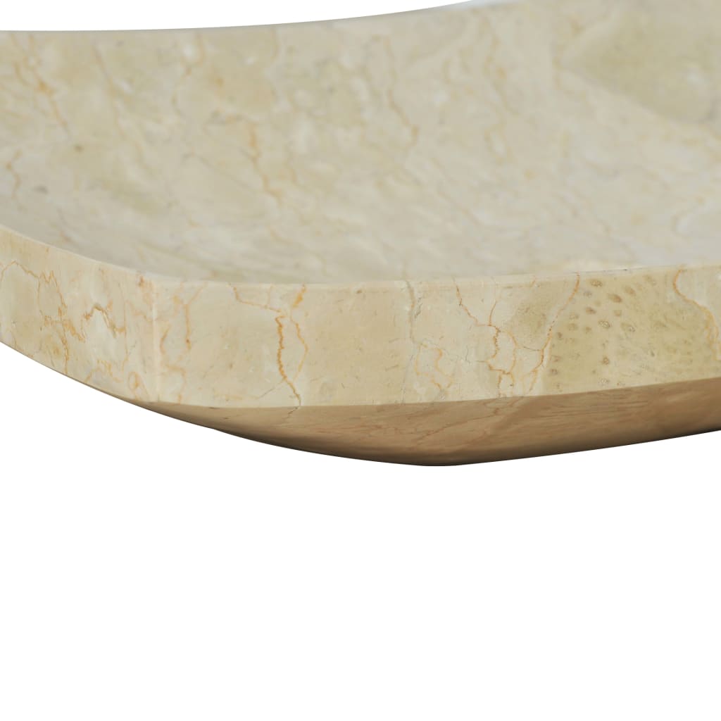 Vask 50x35x12 cm marmor krem