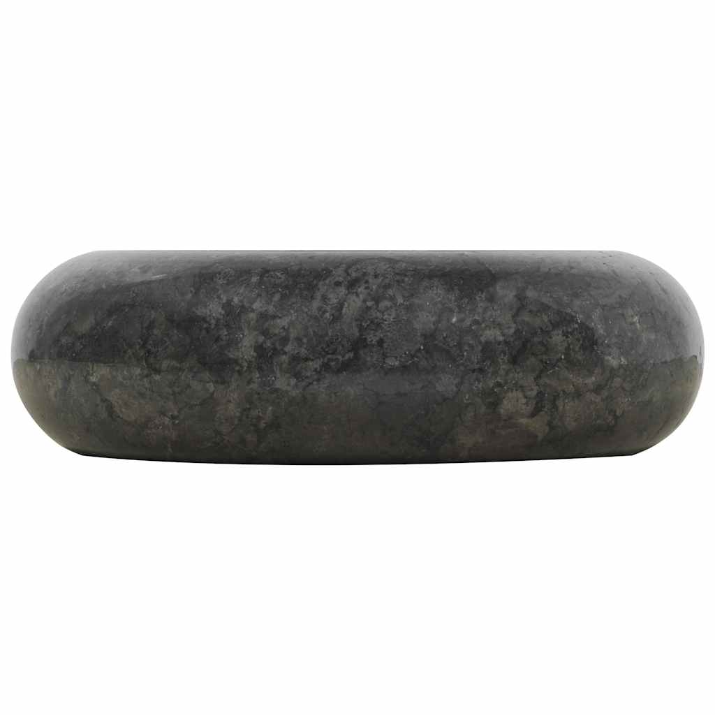 Vask 40x12 cm marmor svart