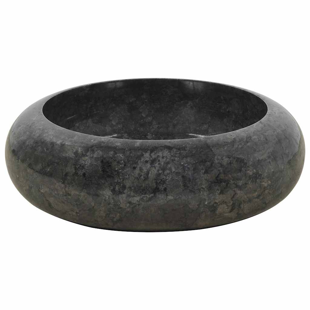 Vask 40x12 cm marmor svart