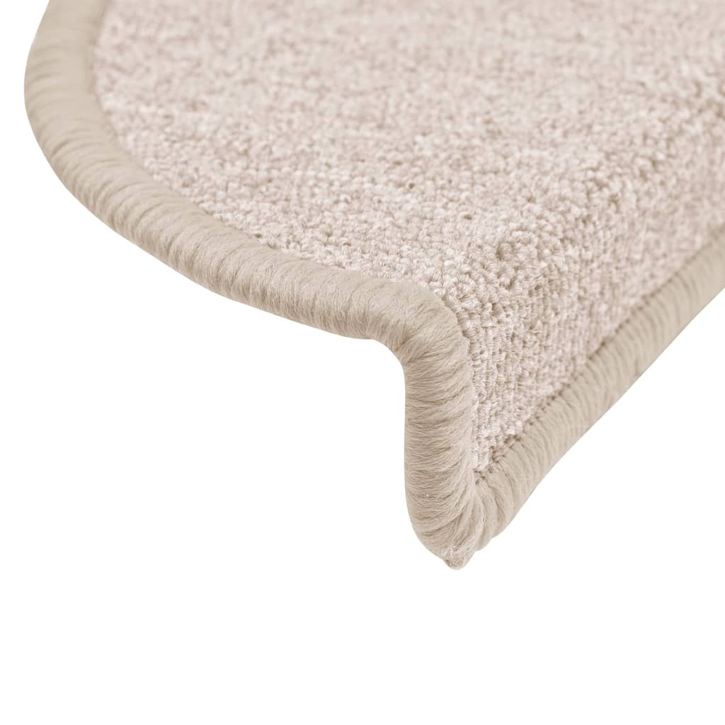 Trappematter 15 stk 56x17x3 cm taupe halvrund