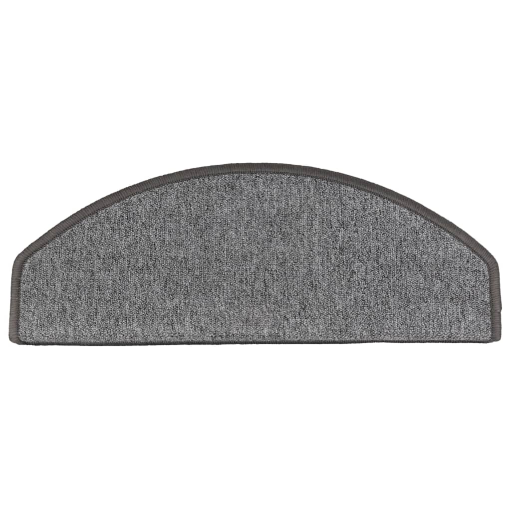 Trappematter 15 stk 65x24x4 cm mørkegrå halvrund store
