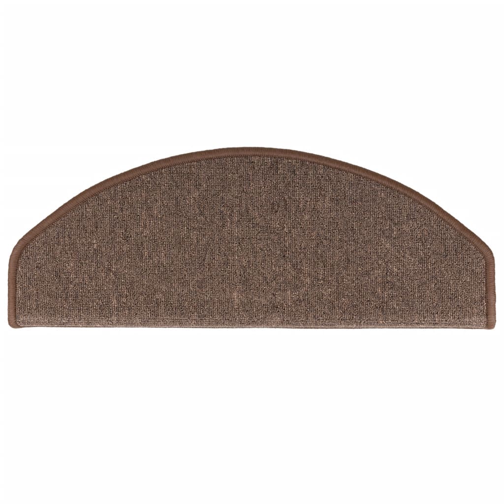 Trappematter 15 stk 65x24x4 cm kaffebrune halvrund store