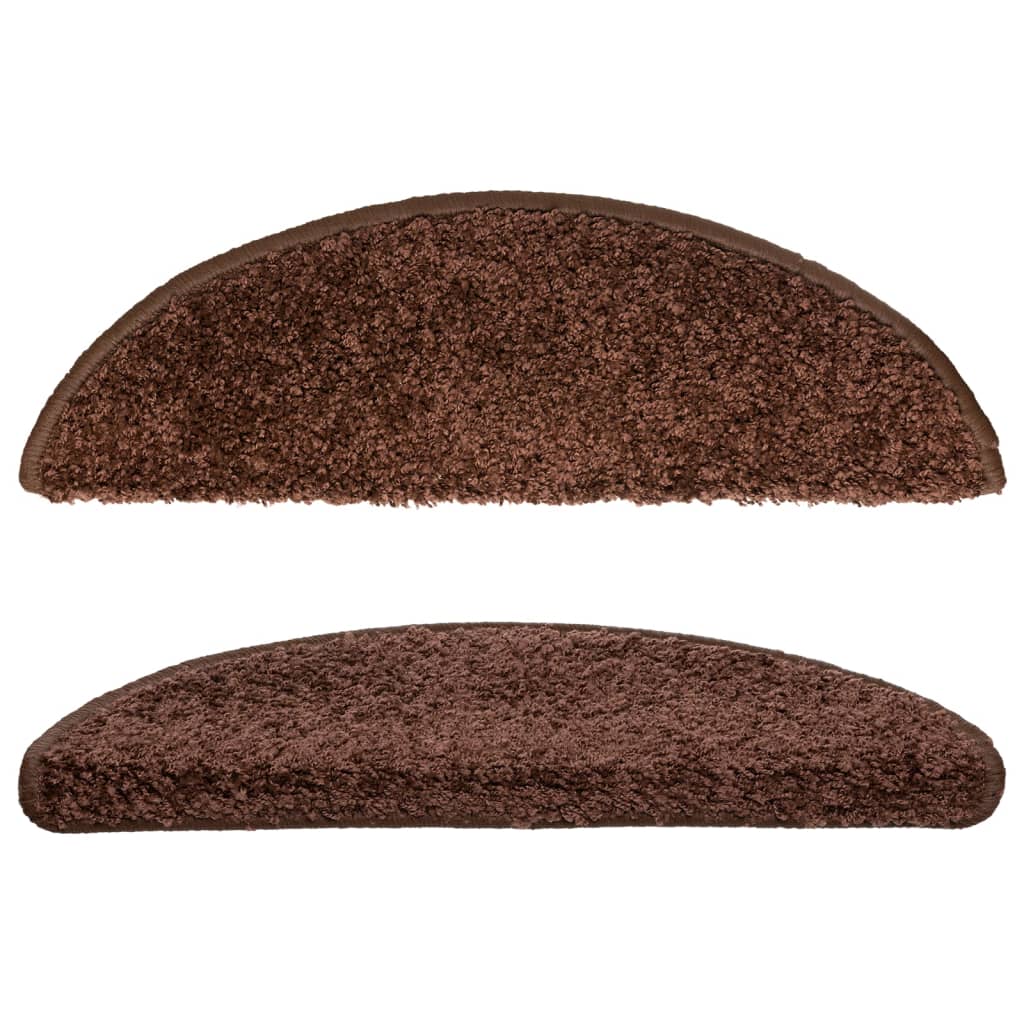 Trappematter 15 stk 56x17x3 cm brune halvrund