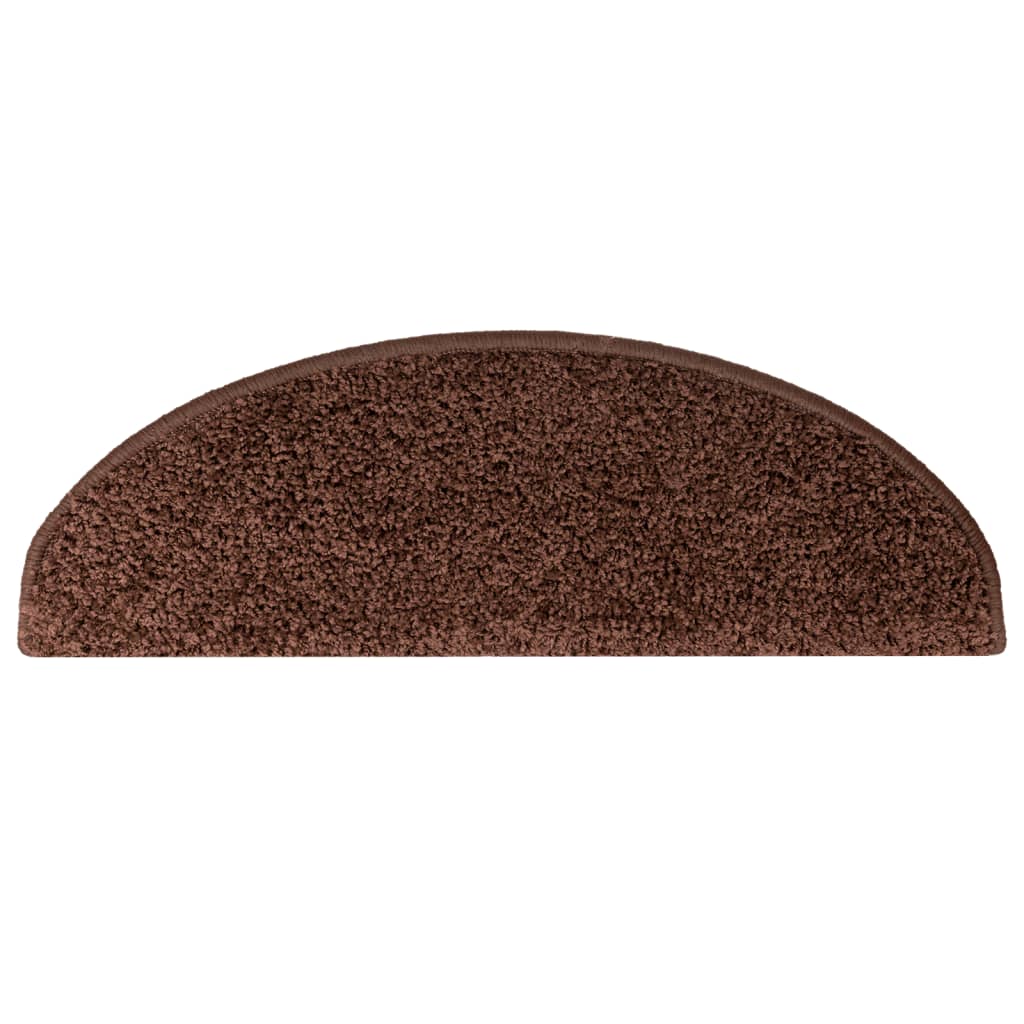 Trappematter 15 stk 65x21x4 cm brune halvrund store