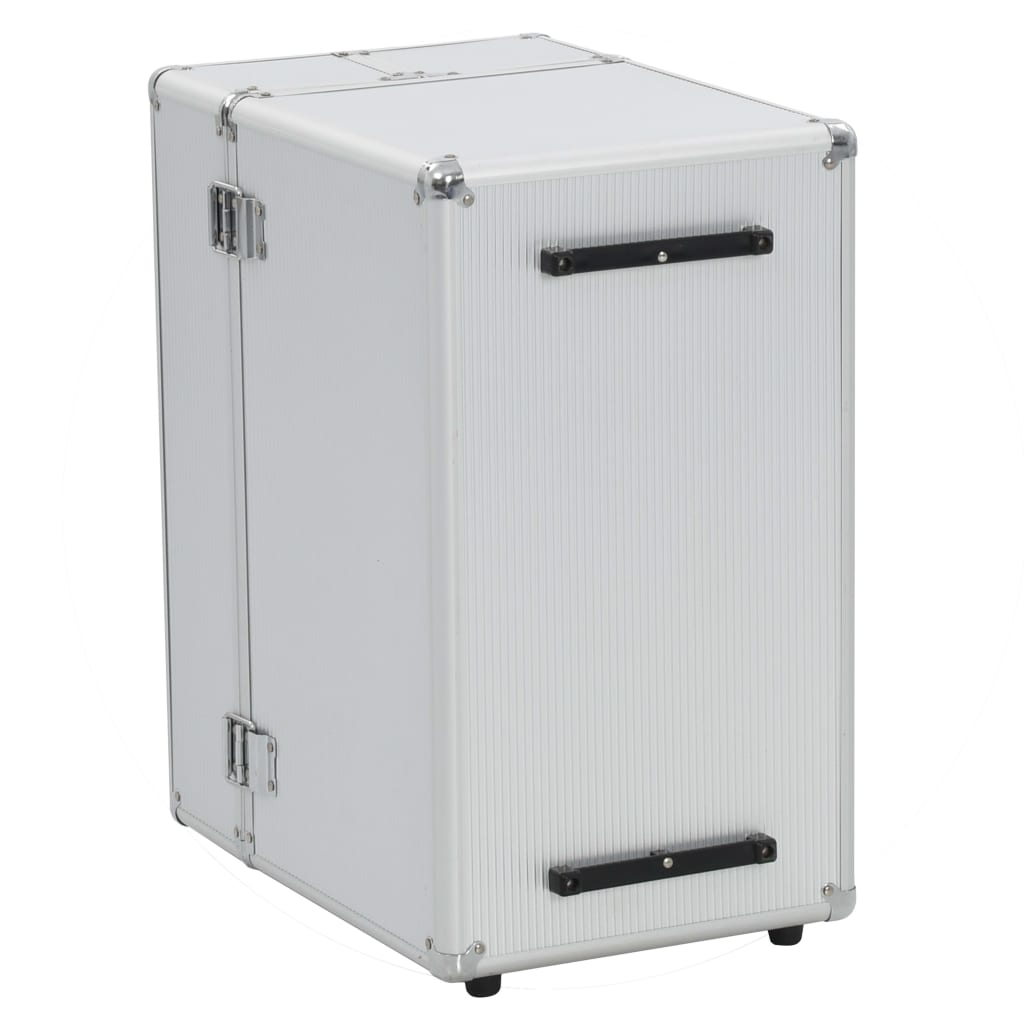 Pilotkoffert 47x39x27 cm sølv aluminium