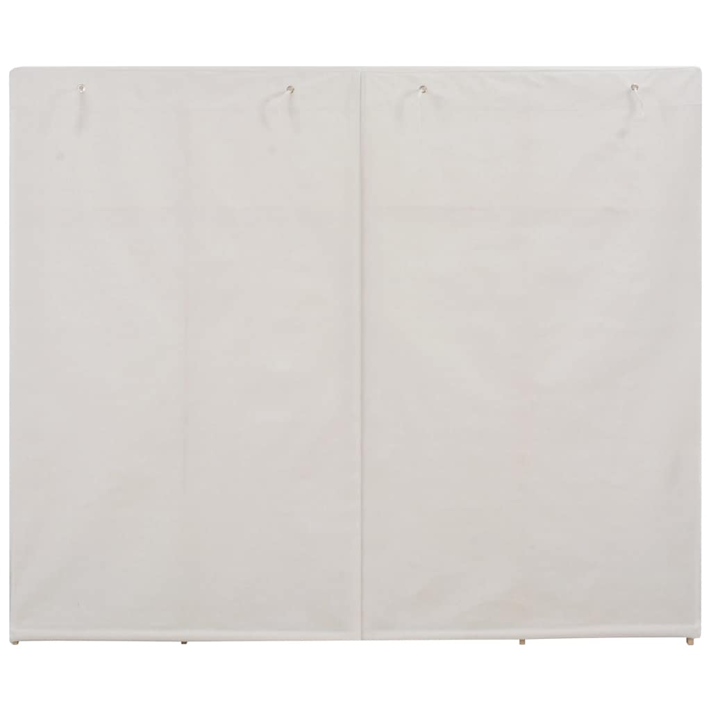 Garderobeskap hvit 200x40x170 cm stoff vidaXL