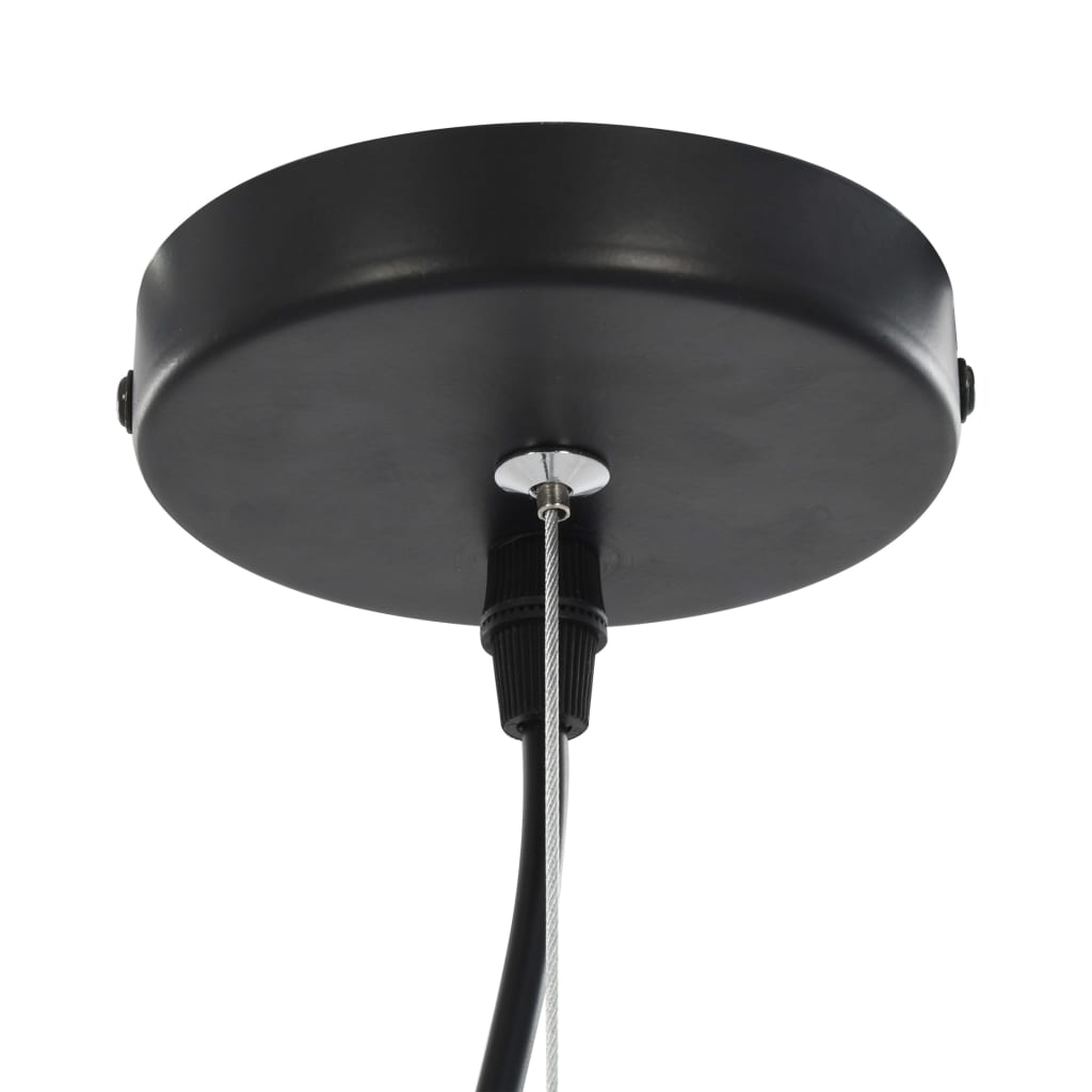 Taklamper 2 stk svart og gull halvkuleformet 50 cm E27
