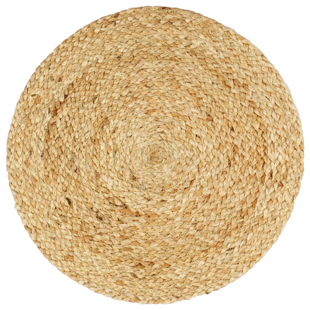 Bordmatter 6 stk vanlig naturell 38 cm rund jute