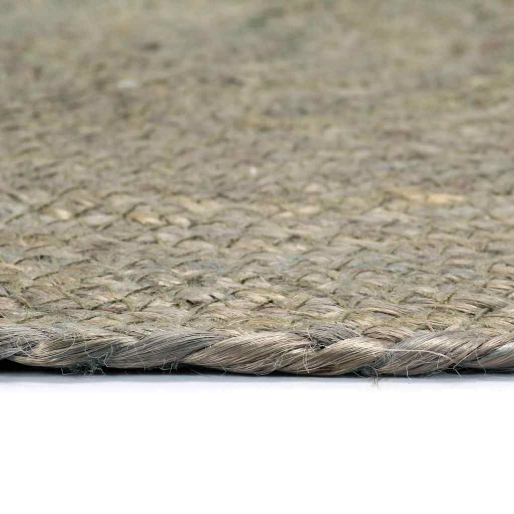 Bordmatter 4 stk ren grå 38 cm rund jute