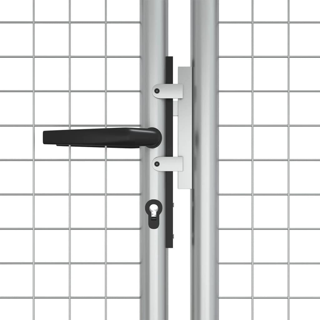 Hageport galvanisert stål 400x125 cm sølvfarget