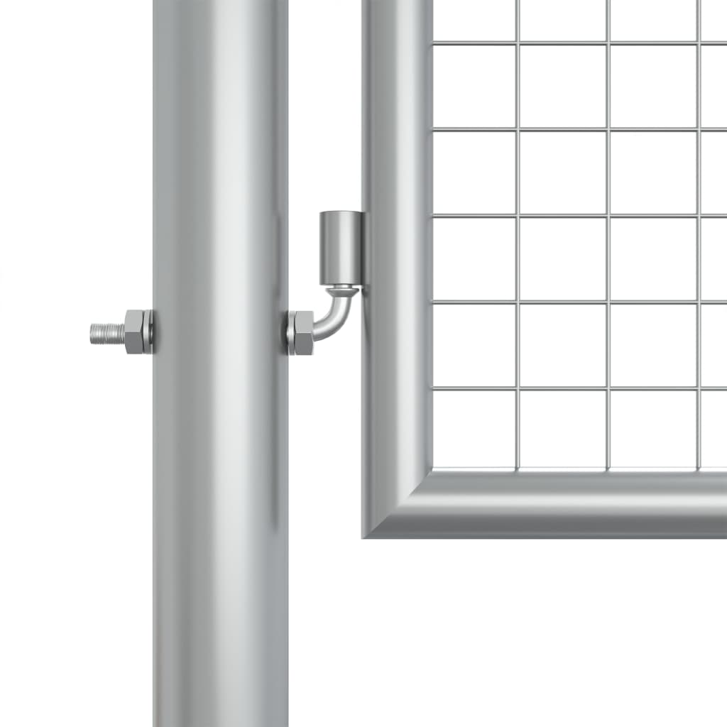 Hageport galvanisert stål 400x125 cm sølvfarget