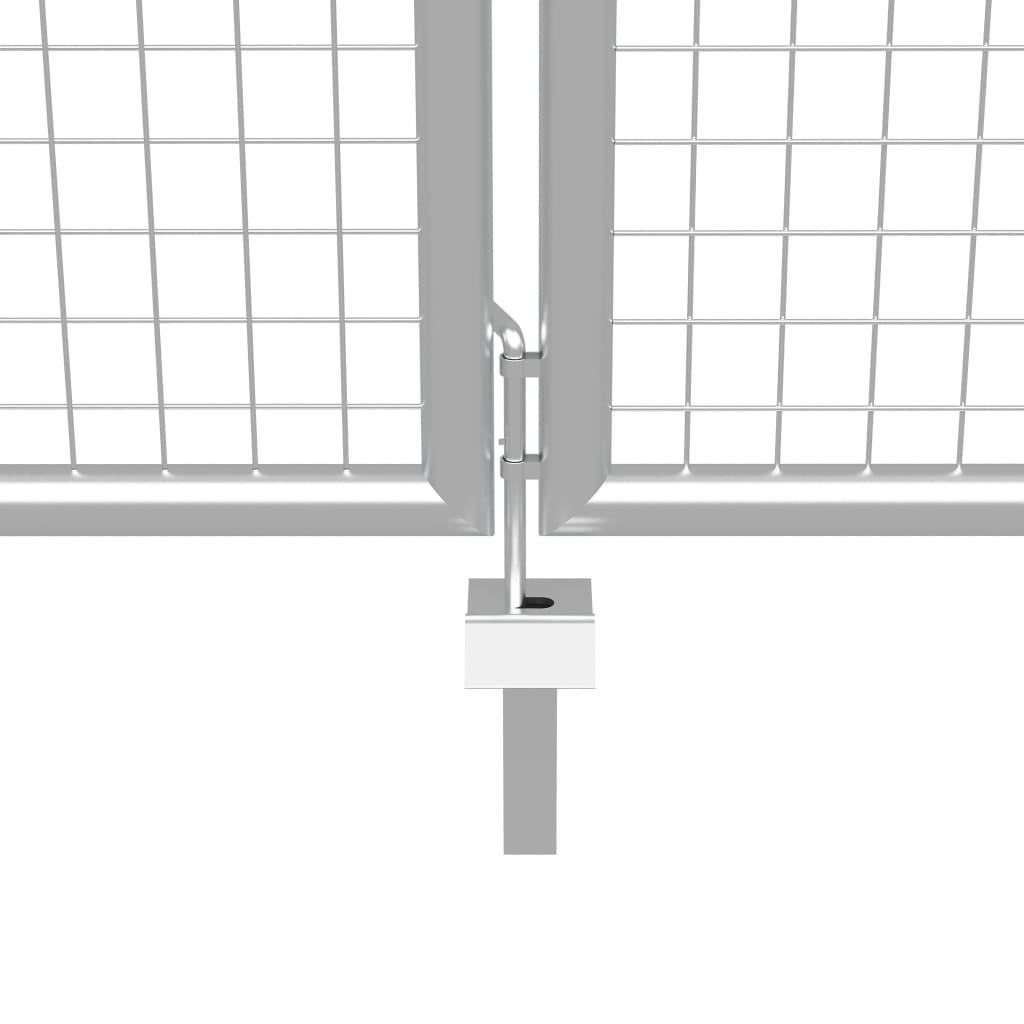 Hageport galvanisert stål 400x175 cm sølvfarget