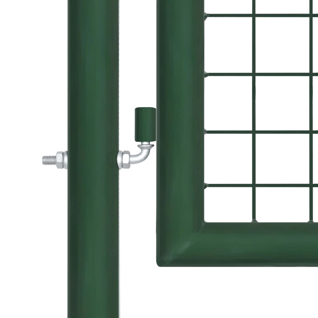 Hageport stål 350x100 cm grønn