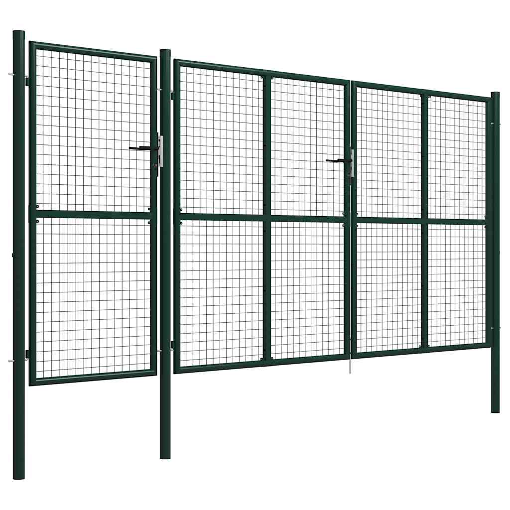 Hageport stål 400x200 cm grønn