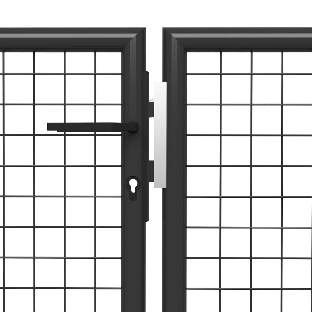 Hageport stål 500x75 cm antrasitt