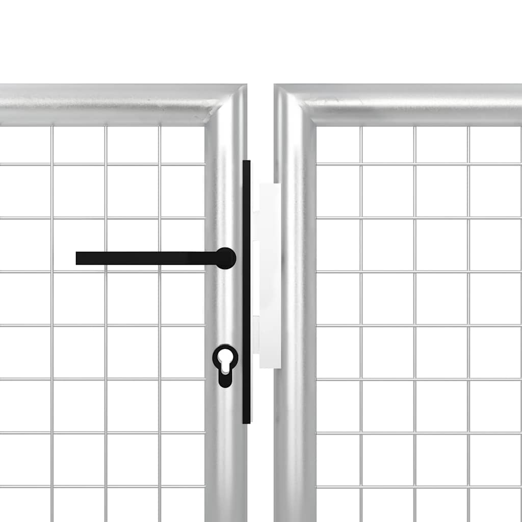 Hageport stål 500x150 cm sølvfarget