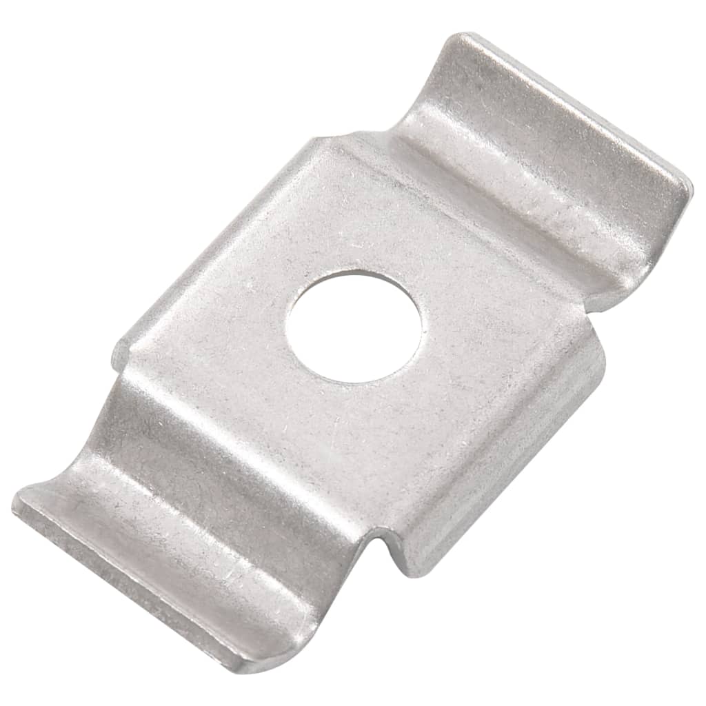 Gjerdeklemmer butterfly 50 stk rustfritt stål vidaXL