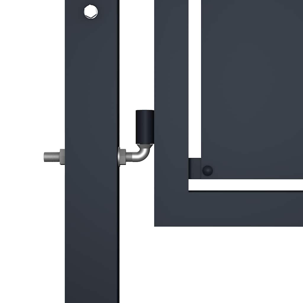 Hageport stål 300x175 cm antrasitt