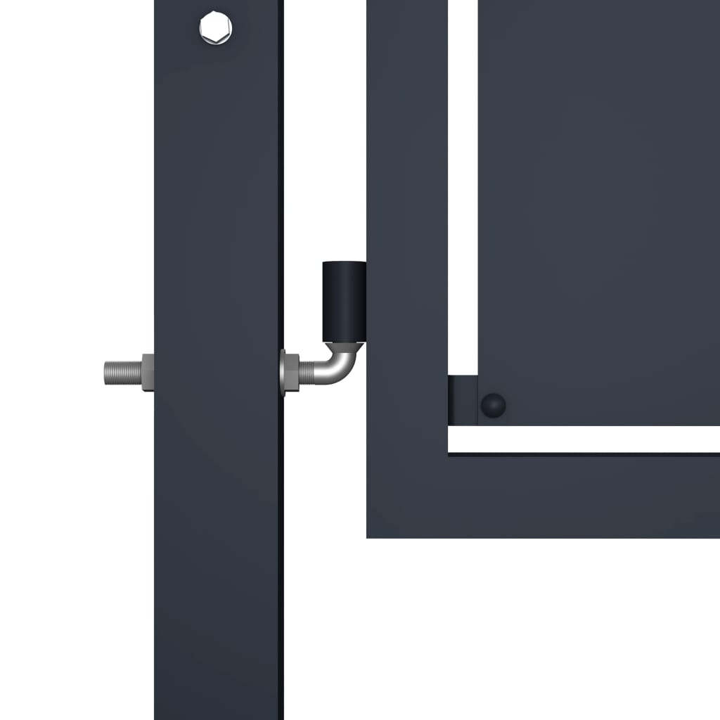 Hageport stål 350x150 cm antrasitt