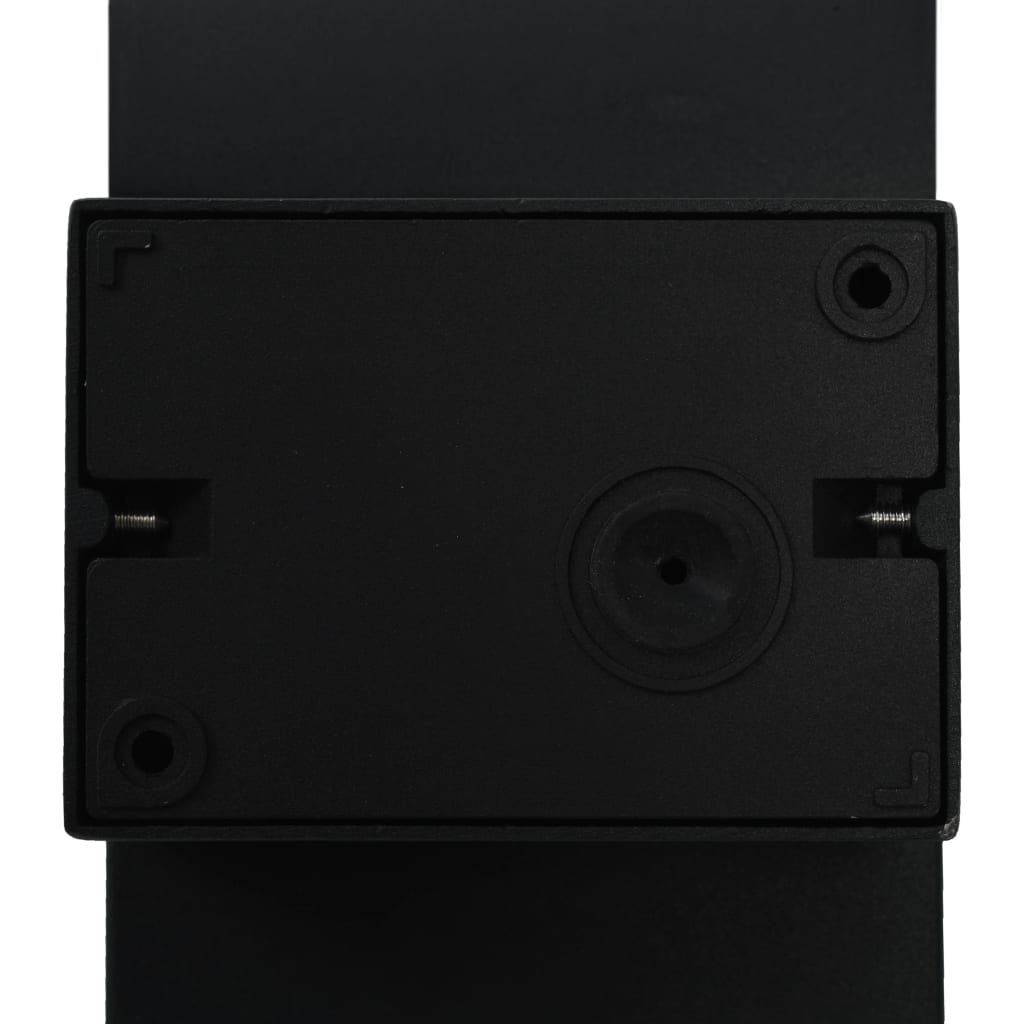 Utendørs LED vegglampe 9 W svart oval