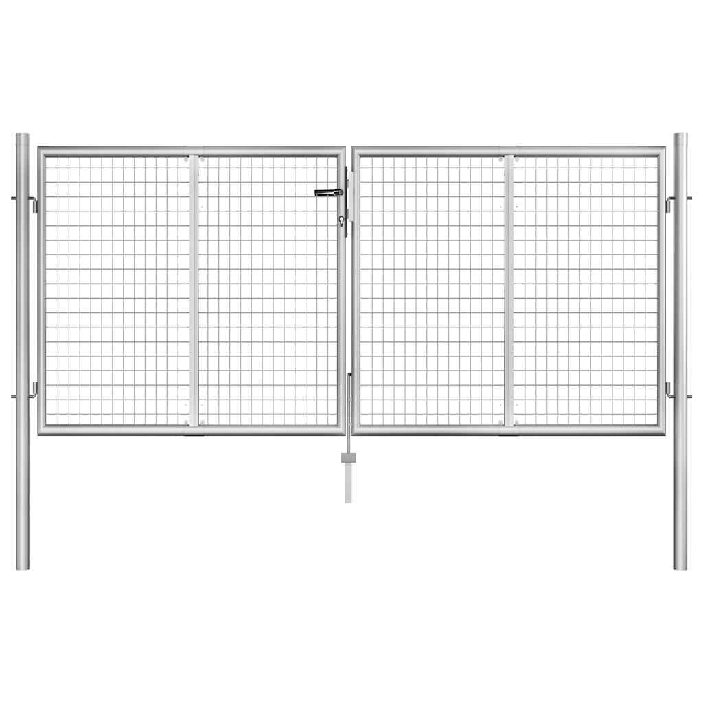 Hageport galvanisert stål 300x100 cm sølvfarget