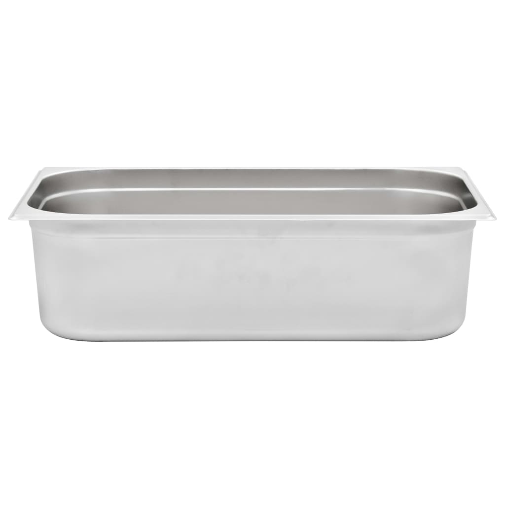 Gastronormbeholdere 2 stk GN 1/1 150 mm rustfritt stål
