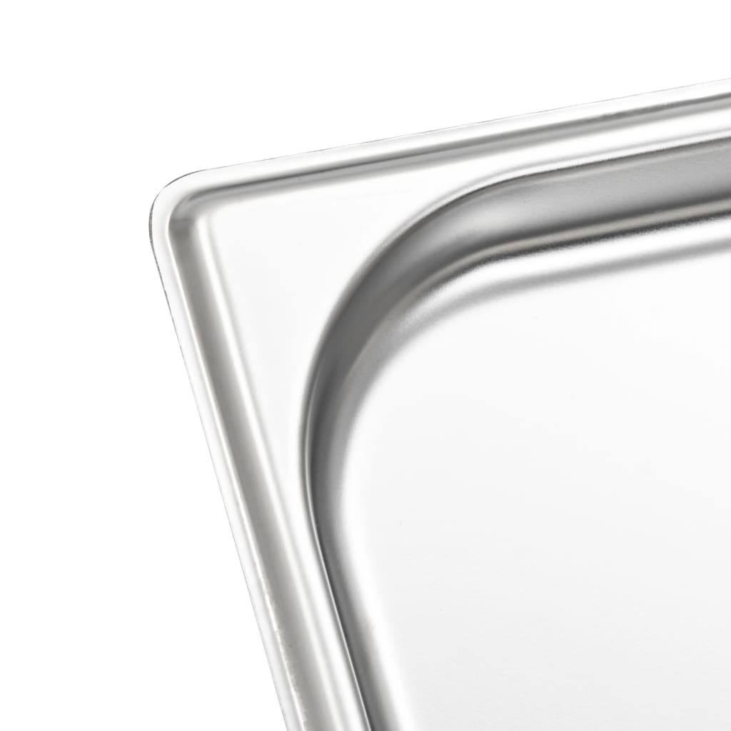 Gastronormbeholdere 12 stk GN 1/3 20 mm rustfritt stål