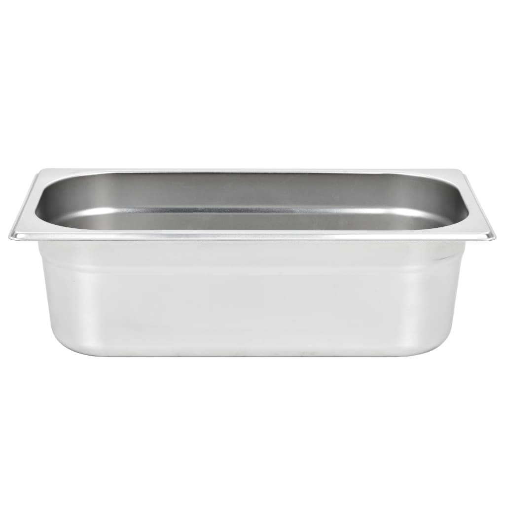 Gastronormbeholdere 8 stk GN 1/3 100 mm rustfritt stål