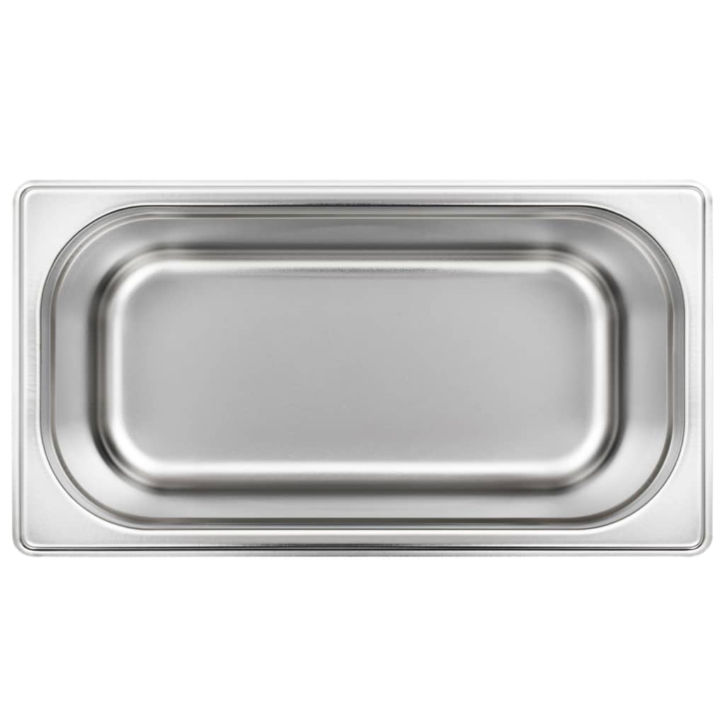 Gastronormbeholdere 4 stk GN 1/3 150 mm rustfritt stål