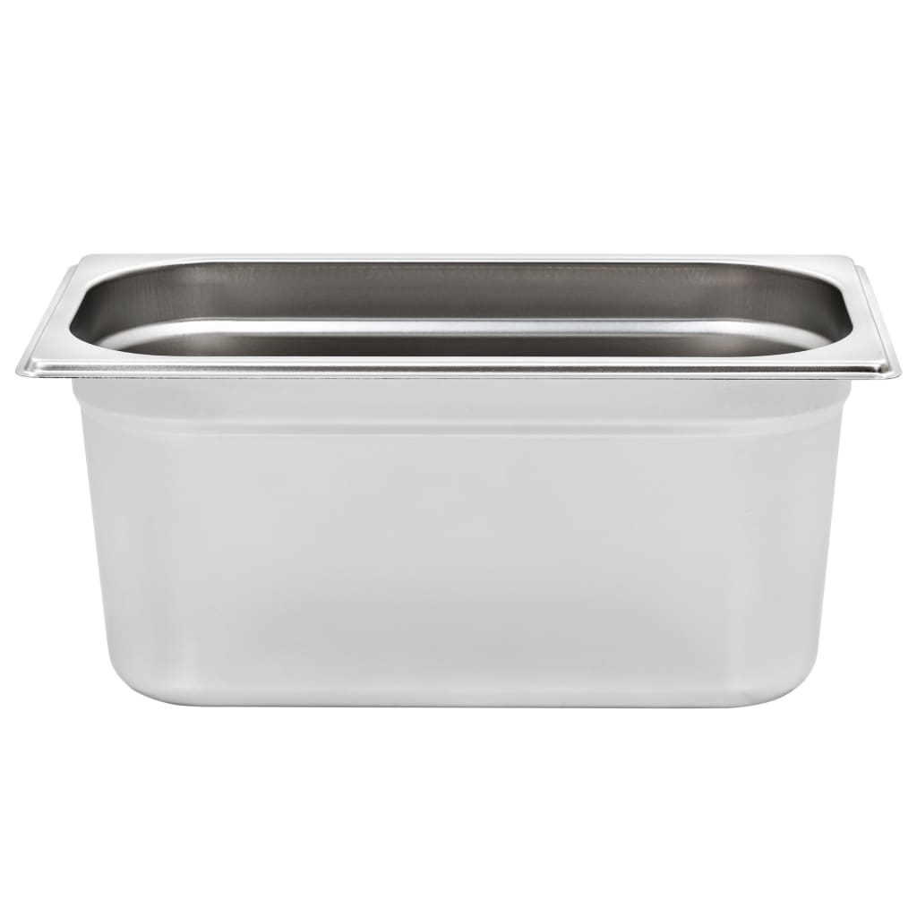 Gastronormbeholdere 4 stk GN 1/3 150 mm rustfritt stål