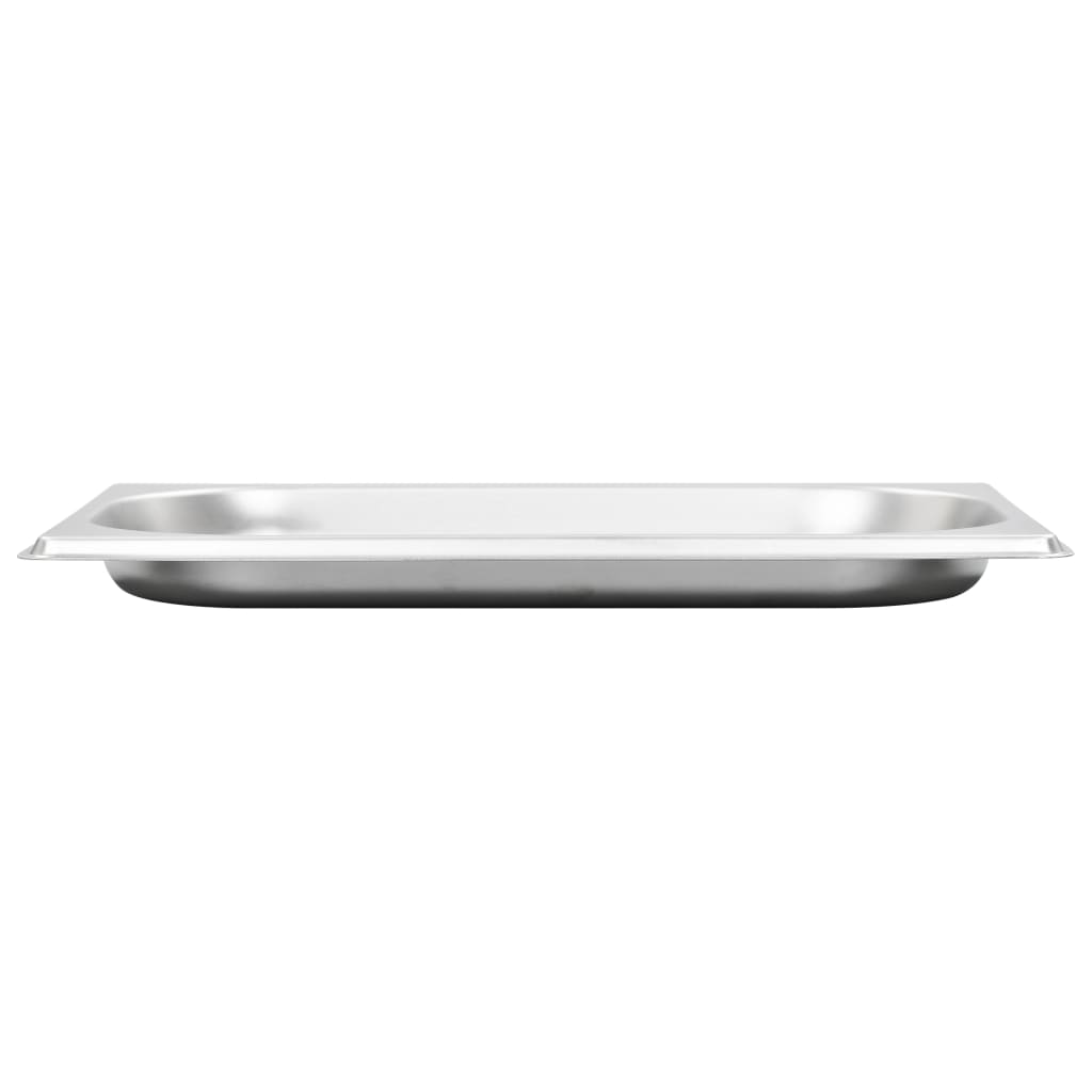 Gastronormbeholdere 12 stk GN 1/4 20 mm rustfritt stål