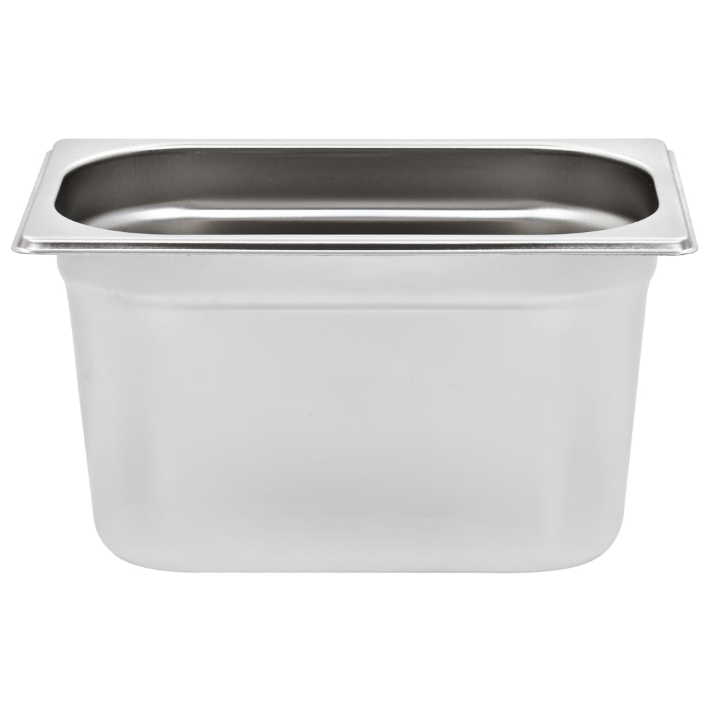 Gastronormbeholdere 4 stk GN 1/4 150 mm rustfritt stål