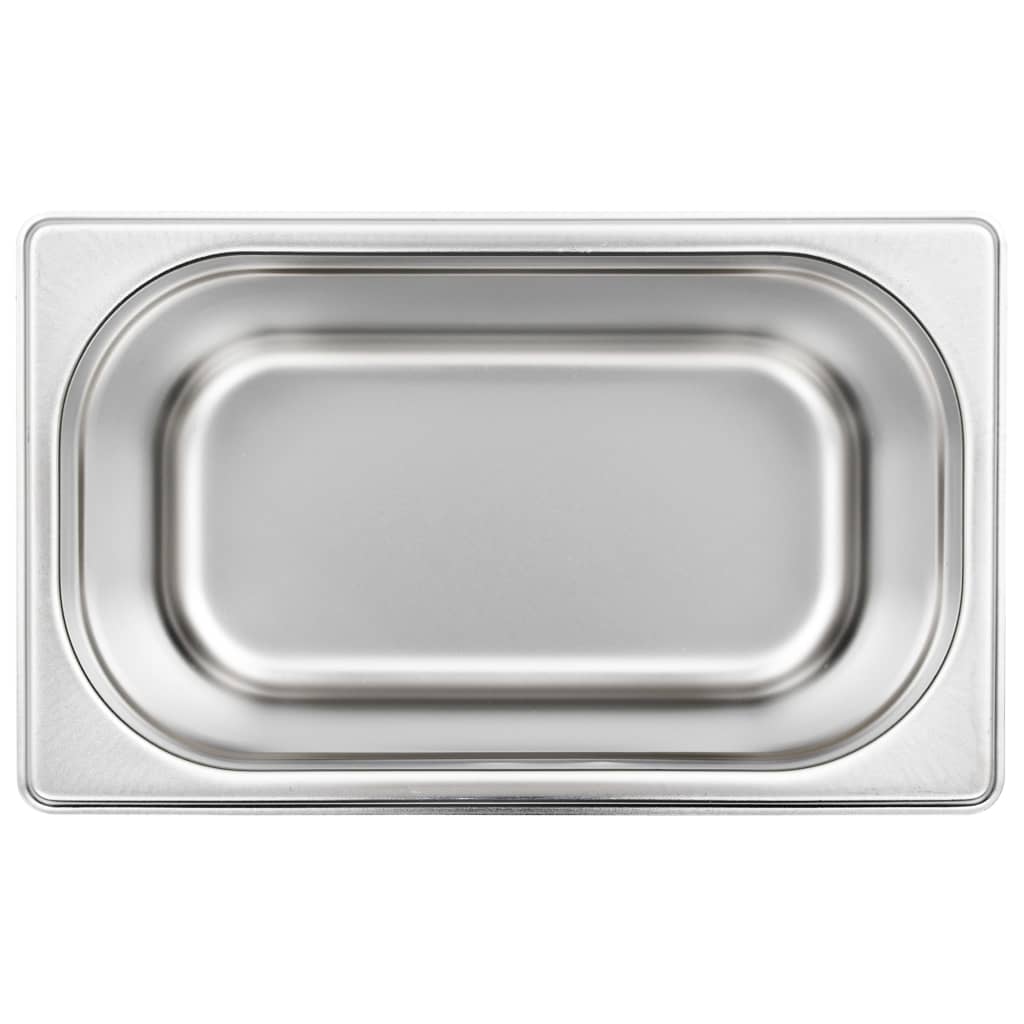Gastronormbeholdere 4 stk GN 1/4 150 mm rustfritt stål