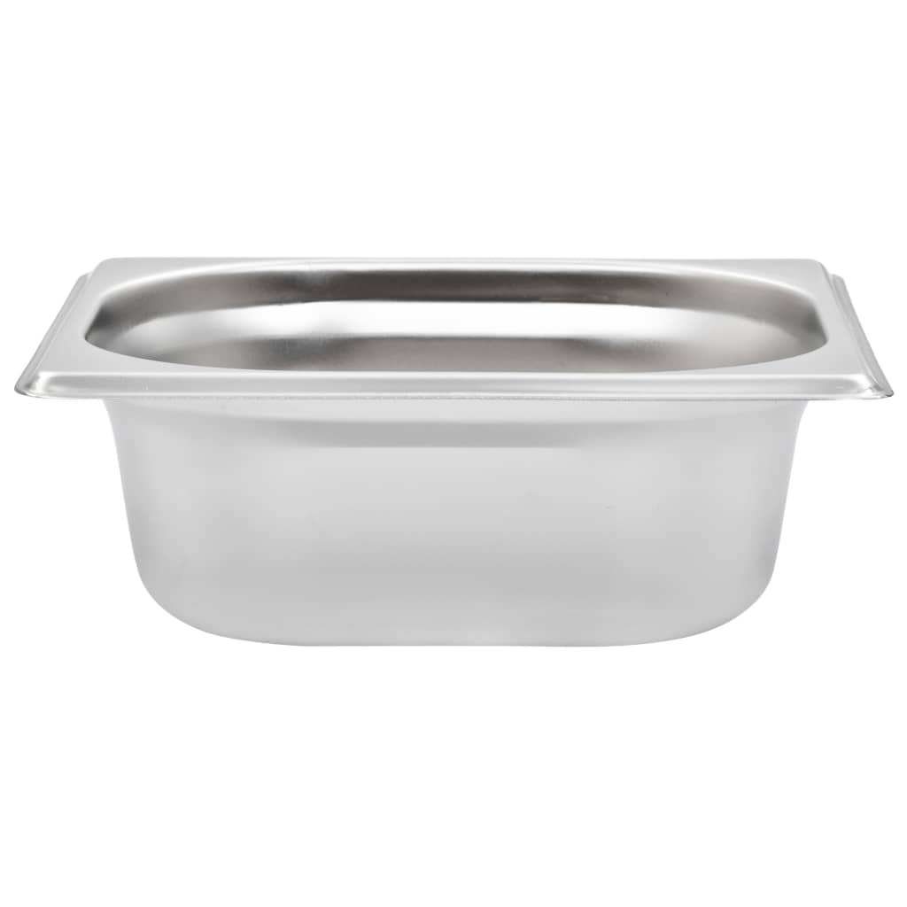 Gastronormbeholdere 12 stk GN 1/6 65 mm rustfritt stål