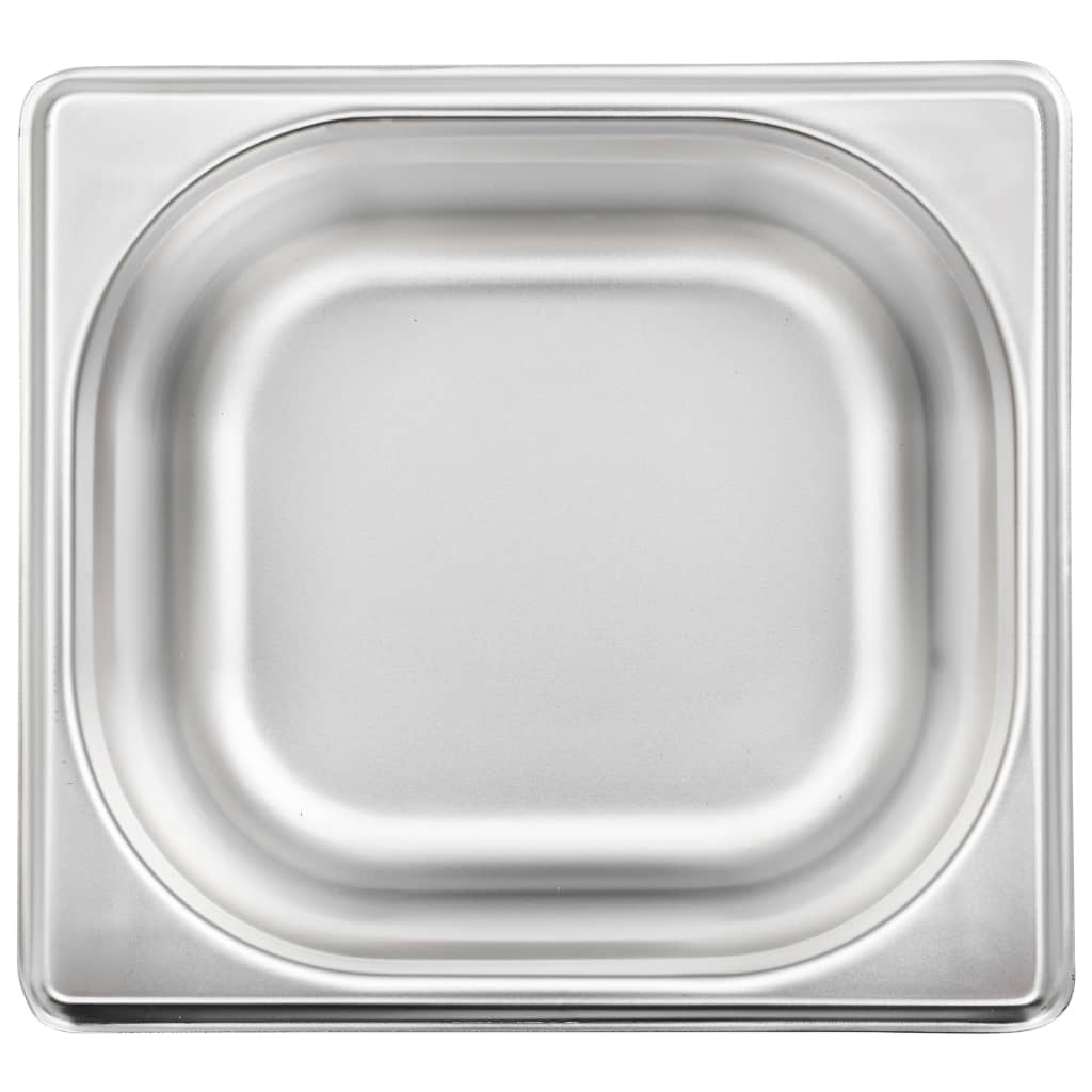 Gastronormbeholdere 12 stk GN 1/6 65 mm rustfritt stål