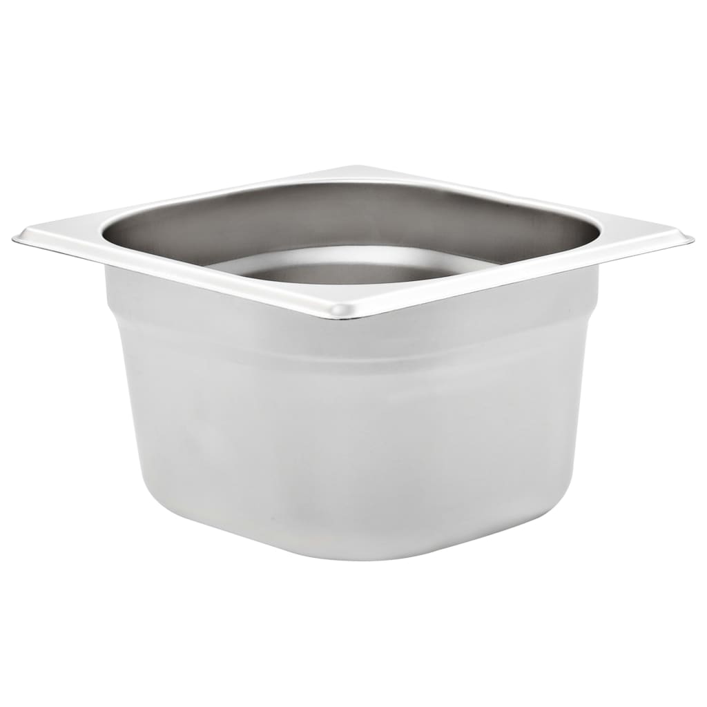 Gastronormbeholdere 12 stk GN 1/6 100 mm rustfritt stål