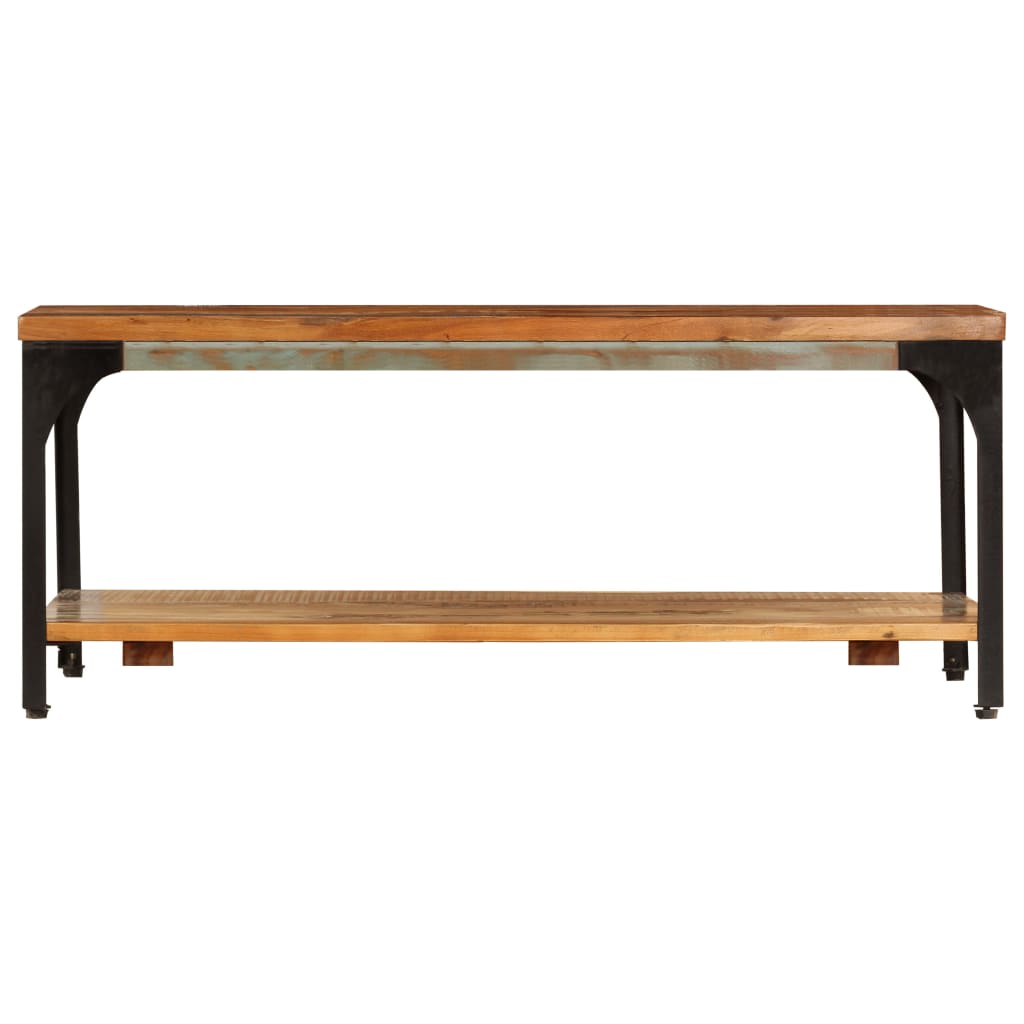 Salongbord med hylle 100x60x35 cm gjenvunnet heltre