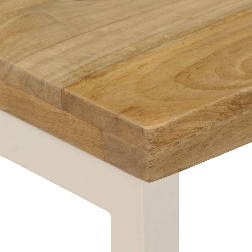 Salongbord 100x50x35 cm heltre mango og stål