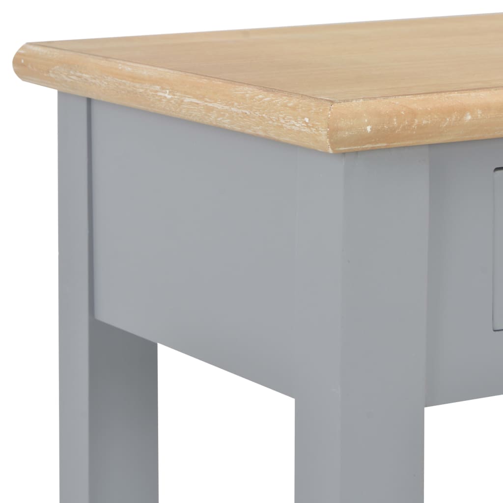 Konsollbord grå 110x35x80 cm tre