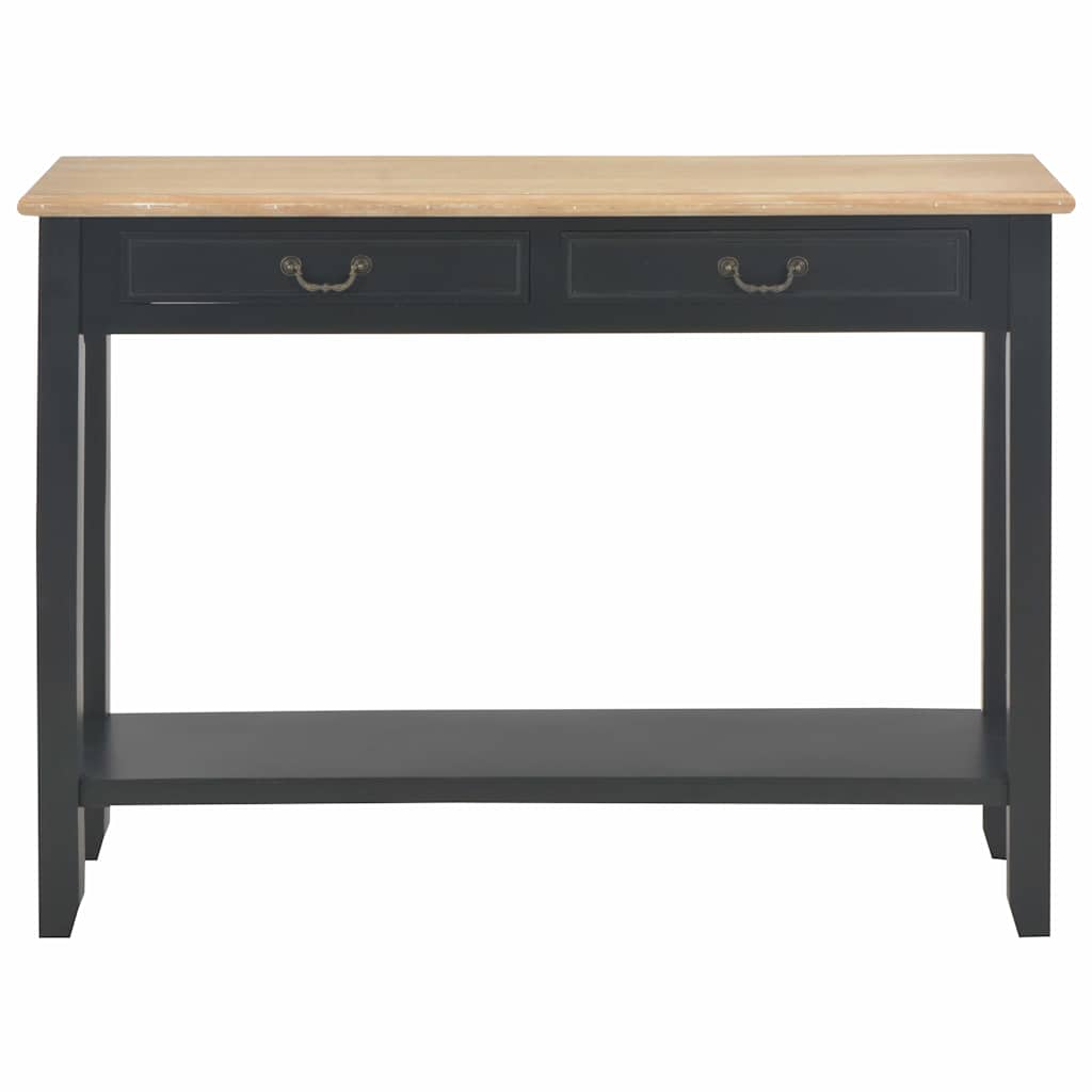 Konsollbord svart 110x35x80 cm tre vidaXL