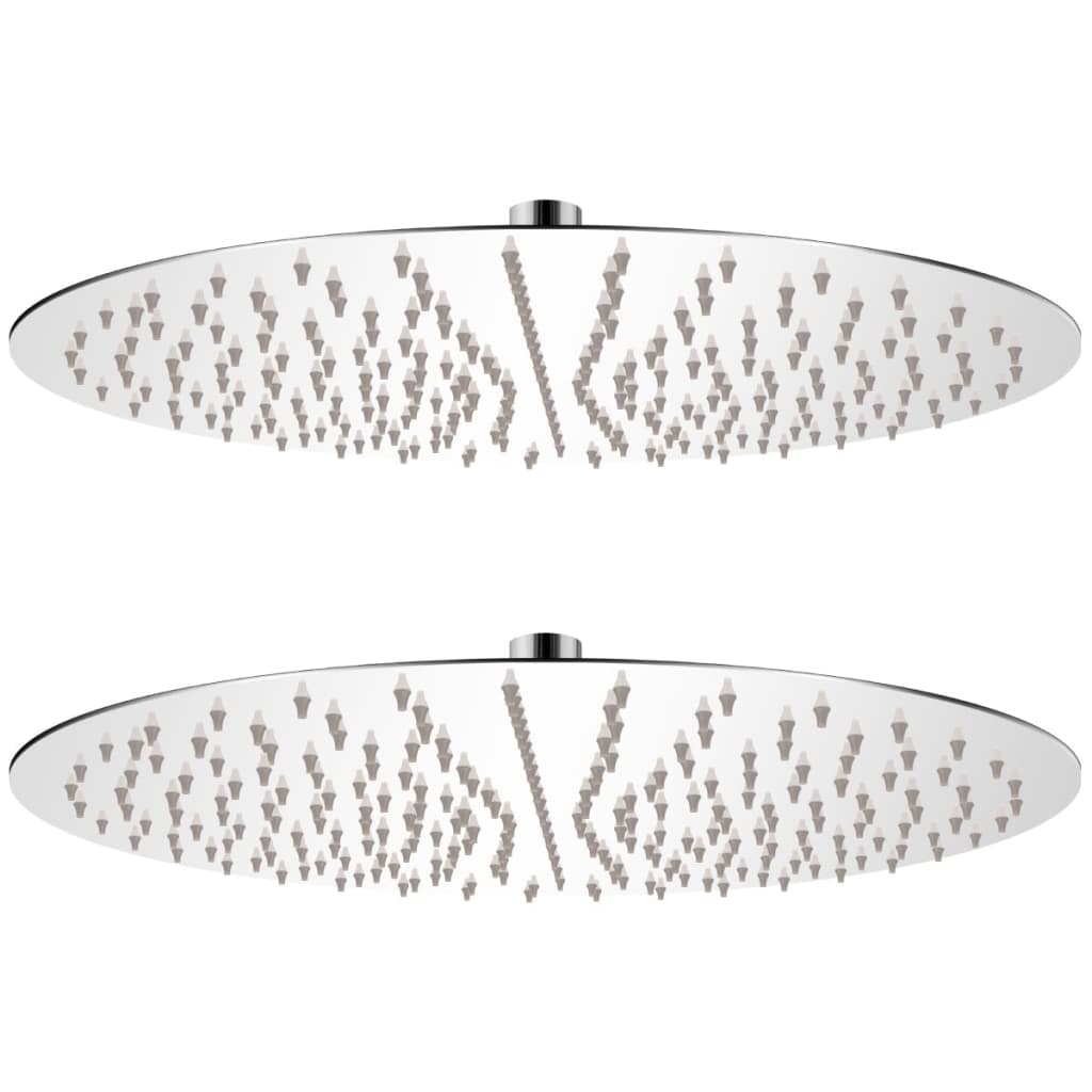 Regndusjhode 2 stk rustfritt stål Ø40 cm