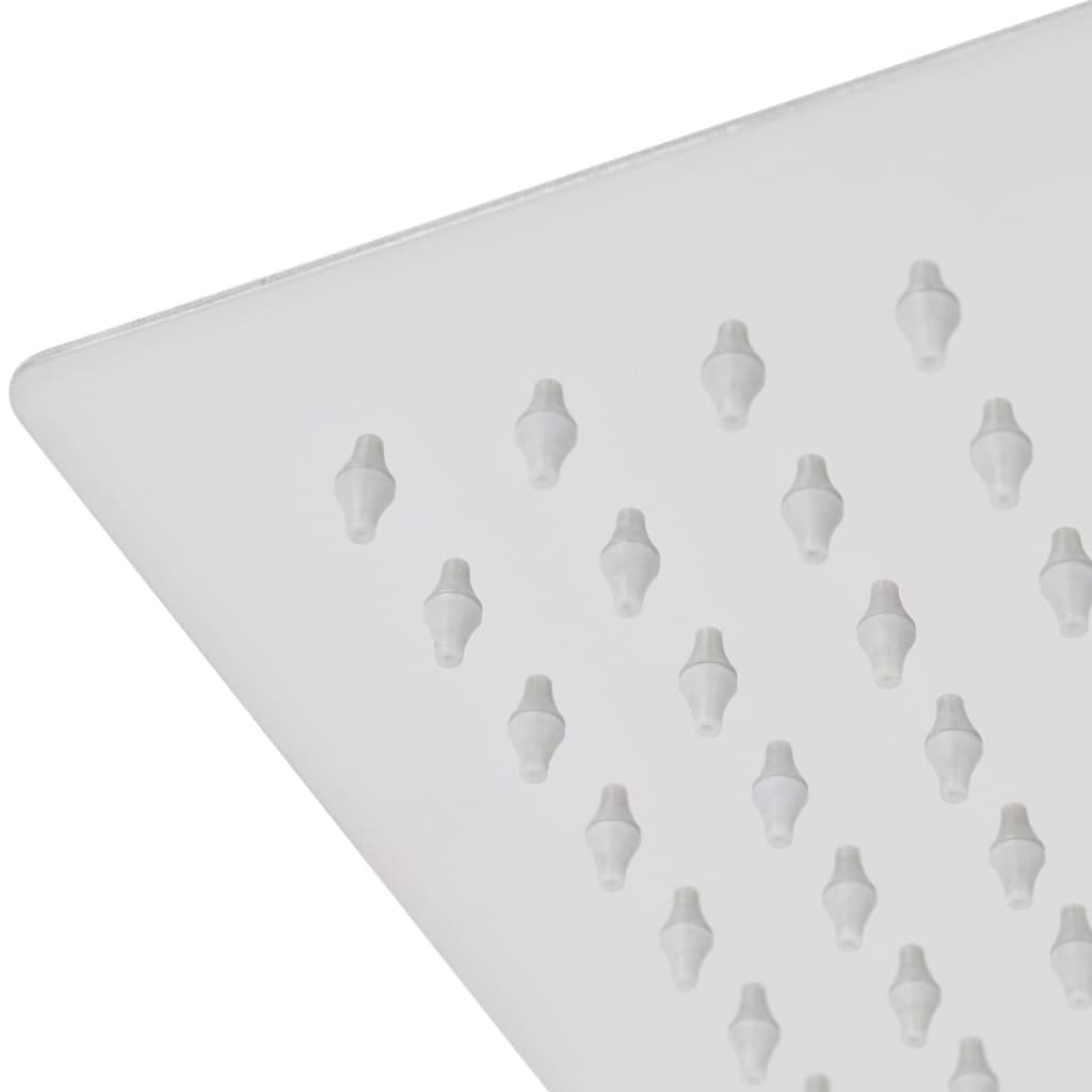 Regndusjhode 2 stk rustfritt stål 25x25 cm